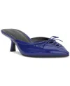 Inc International Concepts Women's Caetti Pointed Toe Heeled Mules, Exclusively At Macy's In Blue Patent