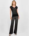 Inc International Concepts Women's Cap-sleeve Sweater And Pants Matching Set