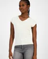 Inc International Concepts Women's Cap-sleeve Sweater, Macy's Exclusive In Neutral