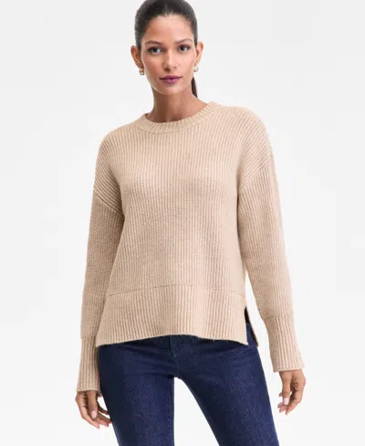 Inc International Concepts Women's Chunky Sweater, Macy's Exclusive In Neutral