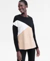 Inc International Concepts Women's Colorblocked Dolman-sleeve Sweater, Macy's Exclusive In Multi