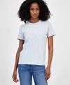 Inc International Concepts Women's Cotton Embellished T-shirt, Exclusively At Macy's In White