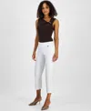 Inc International Concepts Women's Cropped Pull-on Pants, Exclusively At Macy's In Bright Whi