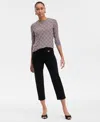 Inc International Concepts Women's Cropped Pull-on Pants, Exclusively At Macy's In Deep Black