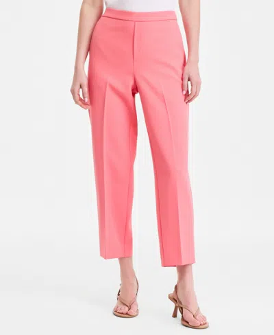 Inc International Concepts Women's Cropped Pull-on Pants, Macy's Exclusive In Pink
