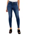 Inc International Concepts Women's Curvy Mid Rise Skinny Jeans, Created For Macy's In Dark Indigo