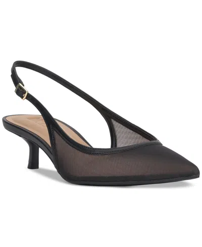Inc International Concepts Women's Daianna Slingback Pumps, Exclusively At Macy's In Black Mesh