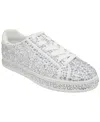 Inc International Concepts Women's Dazzlee Round Toe Sneakers, Macy's Exclusive In Silver