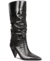Inc International Concepts Women's Diiannaa Slouch Boots, Created For Macy's In Pewter Metallic