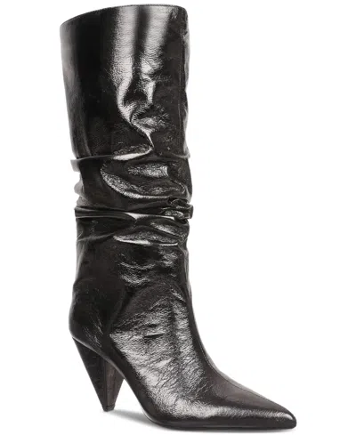 Inc International Concepts Women's Diiannaa Slouch Boots, Created For Macy's In Pewter Metallic