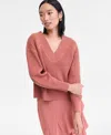 Inc International Concepts Women's Directional Ribbed Sweater, Macy's Exclusive In Brown