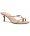 Inc International Concepts Women's Discoo Dress Sandals, Exclusively At Macy's In Dark Almond Smooth