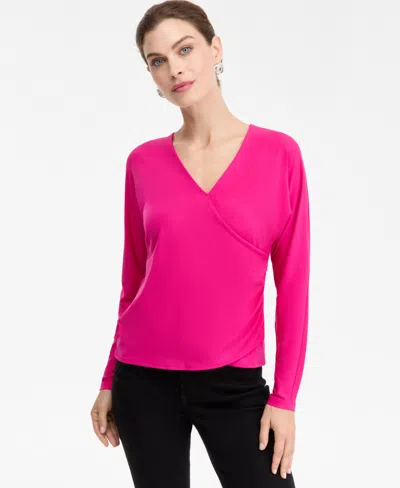 Inc International Concepts Women's Dolman-sleeve Top, Exclusively At Macy's In Pink