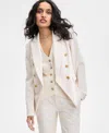 Inc International Concepts Women's Double-breasted Blazer, Exclusively At Macy's In Vintage Cr