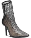 Inc International Concepts Women's Edrice Mesh Booties, Created For Macy's In Black Mesh