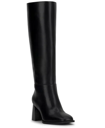 Inc International Concepts Women's Elani Knee Square Toe Tall Boots, Macy's Exclusive In Black