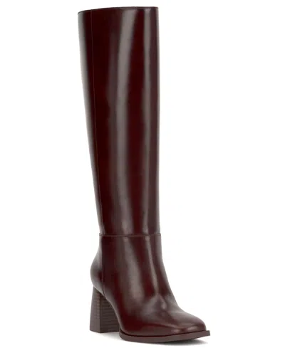 Inc International Concepts Women's Elani Knee Square Toe Tall Boots, Macy's Exclusive In Brown