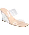 Inc International Concepts Women's Eleste Vinyl Wedges, Created For Macy's In Clear Vinyl