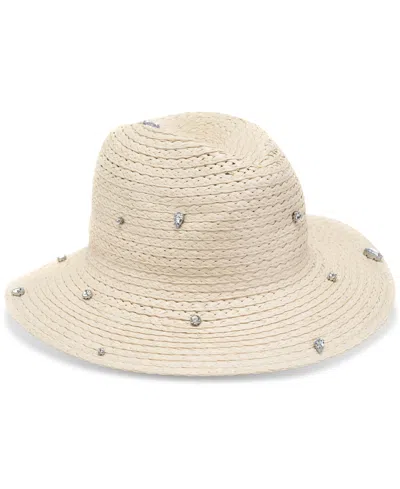 Inc International Concepts Women's Embellished Panama Hat, Created For Macy's In Natural