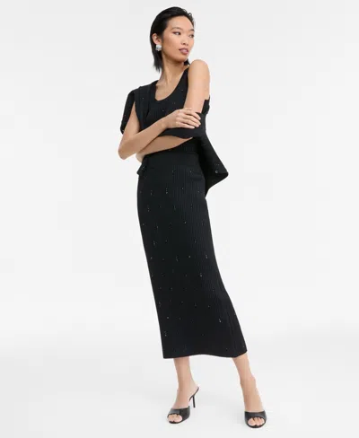 Inc International Concepts Women's Embellished Sweater Skirt, Macy's Exclusive In Multi