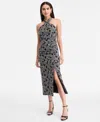 Inc International Concepts Women's Embroidered Cotton Halter Dress, Exclusively At Macy's