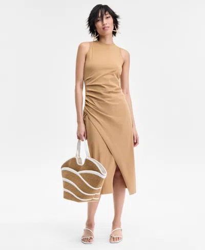 Inc International Concepts Women's Faux-wrap Midi Dress, Exclusively At Macy's