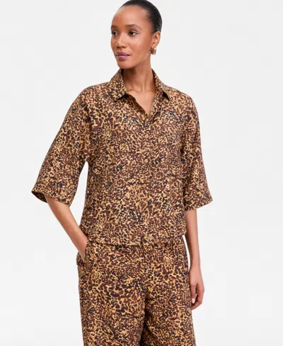 Inc International Concepts Women's Flowy Blouse, Macy's Exclusive In Multi