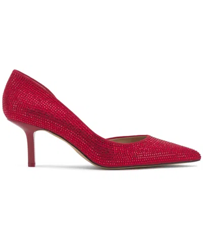 Inc International Concepts Women's Gazala Embellished Pumps, Created For Macy's In Red Bling