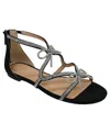 Inc International Concepts Women's Gellisaa Almond Toe Flat Sandals, Macy's Exclusive In Black