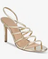 Inc International Concepts Women's Ginny Strappy Stiletto Sandals, Exclusively At Macy's In Gold