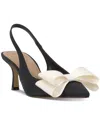 Inc International Concepts Women's Giverny Halter Back Pumps, Created For Macy's In Black,white Bow