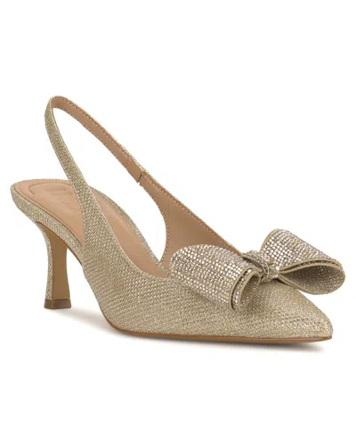 Inc International Concepts Women's Giverny Halter Back Pumps, Created For Macy's In Gold