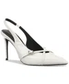 Inc International Concepts Women's Haallo Slingback Pumps, Exclusively At Macy's In White Croc Patent