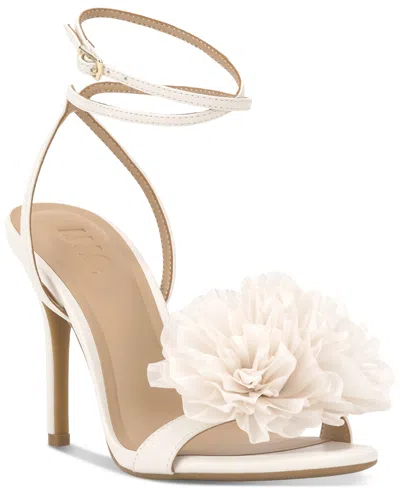 Inc International Concepts Women's Harvina Flower Dress Sandals, Exclusively At Macy's In White