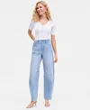 Inc International Concepts Women's High-rise Barrel-leg Jeans, Macy's Exclusive