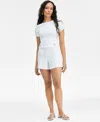 INC INTERNATIONAL CONCEPTS WOMEN'S HIGH-RISE BUTTON-TAB SHORTS, EXCLUSIVELY AT MACY'S
