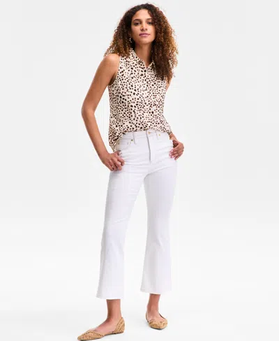 Inc International Concepts Women's High-rise Cropped Flare Jeans, Exclusively At Macy's