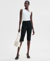Inc International Concepts Women's High Rise Cropped Pants, Exclusively At Macy's In Deep Black