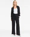 Inc International Concepts Womens High Rise Embellished Pants 0p 18 Macys Exclusive In Black