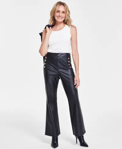 Inc International Concepts Women's High-rise Faux-leather Pants