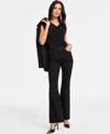 Inc International Concepts Women's High-rise Flare-leg Jeans, Exclusively At Macy's In Black