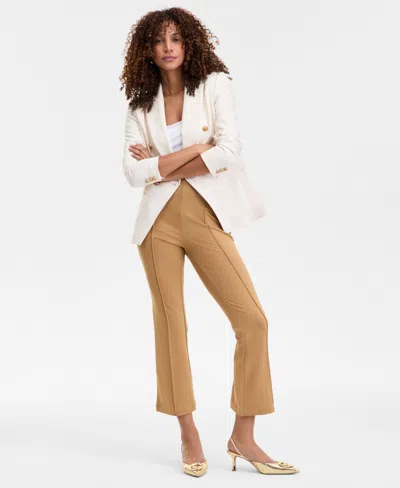 Inc International Concepts Women's High-rise Hollywood Ponte Kick-flare Pants, Exclusively At Macy's In Warm Toffe