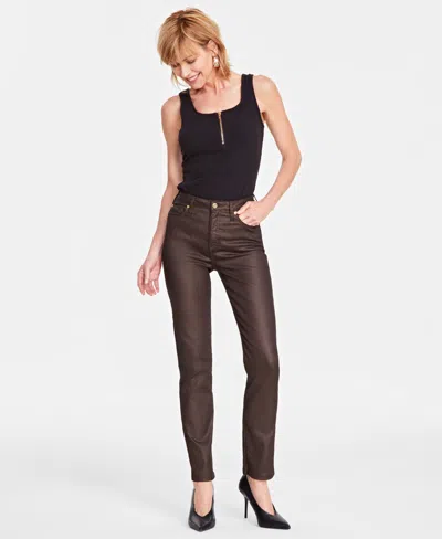 Inc International Concepts Women's High-rise Pants, Created For Macy's In Bronze Coa