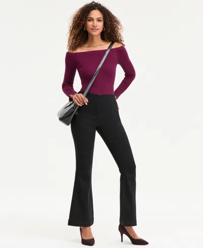 INC INTERNATIONAL CONCEPTS WOMEN'S HIGH-RISE PULL-ON FLARE-LEG JEANS, MACY'S EXCLUSIVE
