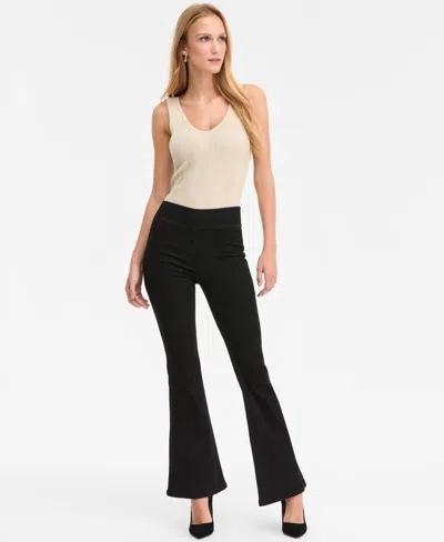 INC INTERNATIONAL CONCEPTS WOMEN'S HIGH-RISE PULL-ON FLARE-LEG JEANS, MACY'S EXCLUSIVE