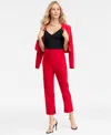 Inc International Concepts Women's High-rise Slim-leg Pants, Macy's Exclusive In Red