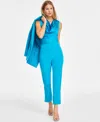 Inc International Concepts Women's High-rise Slit-cuff Pants, Created For Macy's In Dreamy Aqu