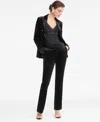 Inc International Concepts Women's High-rise Velvet Flare Pants, Macy's Exclusive In Black