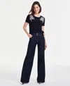 Inc International Concepts Women's High-rise Wide-leg Jeans, Created For Macy's In Light Indigo