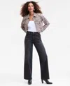 Inc International Concepts Women's High-rise Wide-leg Jeans, Macy's Exclusive In Blue